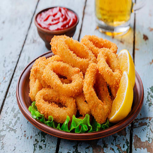 Calamari Rings | Crispy Fried Calamari Served with Dips | Masala Bar & Grill