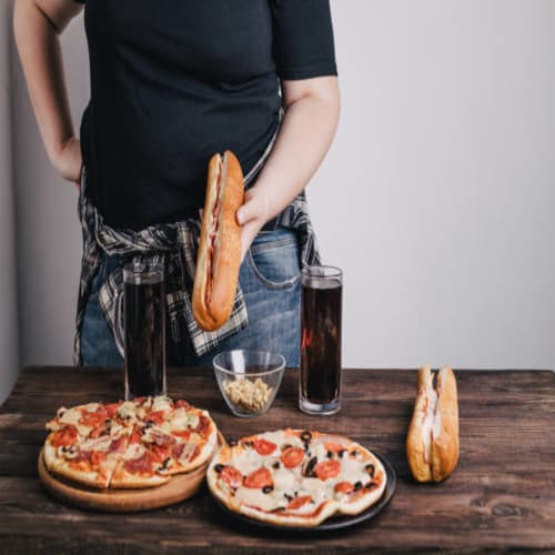 Order 2 Large Pizza Garlic Bread and 1.25L Soft Drink Online - Cafe Marina & Pizzeria