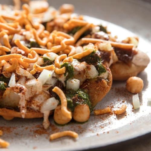 Order BHALLA PAPDI CHAAT (2 PCS)  Online - The Varsace Restaurant & Cafe