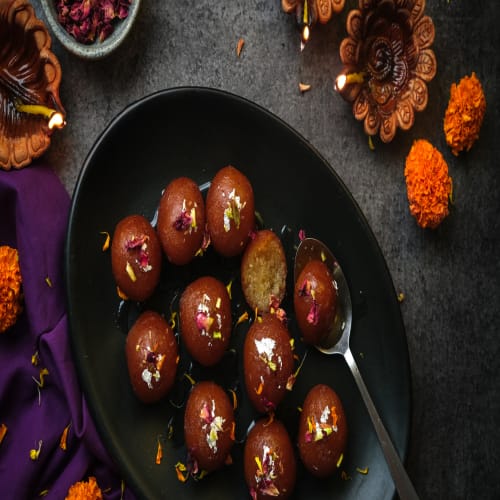 Gulab Jamun | Traditional Indian Sweet Dessert | Tikka Twist