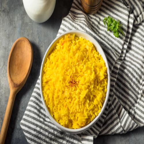 Order Saffron Rice Online - Tawa - The Indian Griddle house