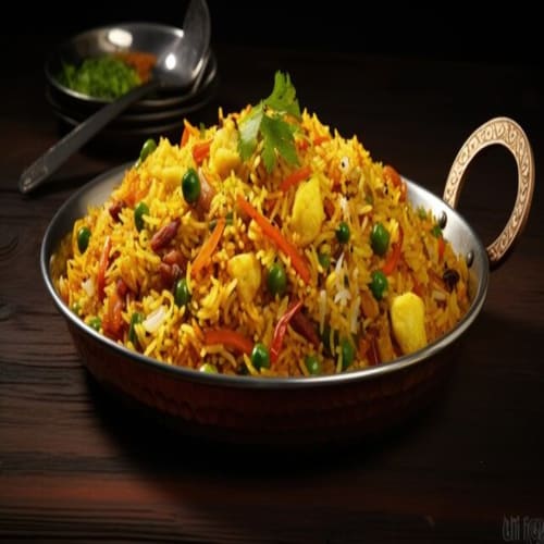 Aromatic Rice Dish with Mixed Vegetables and Spices | Punjabeez Indian Restaurant Hendra