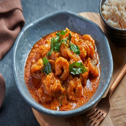 Hot and Spicy South Indian Style Prawn Curry Dish | Punjabeez Indian Restaurant Hendra