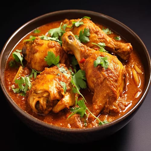 Spicy Chicken Curry Cooked in Traditional Karahi Style | Punjabeez Indian Restaurant Hendra