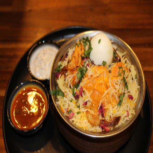 Aromatic Biryani with Tandoori Chicken - Zircon Restaurant & Bar