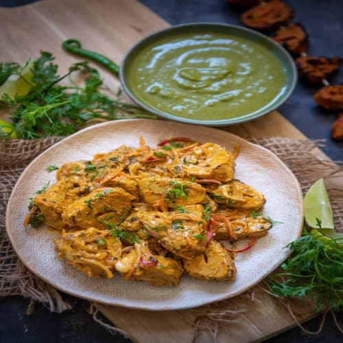 Order SOYA CHAAP - Classic Tandoori/Malai Marination Online - Spice Republic Indian Restaurant