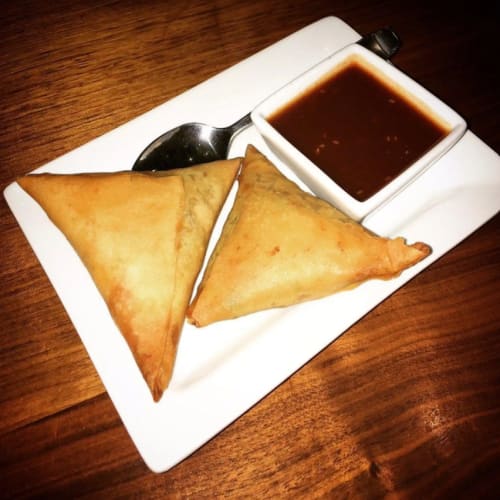 Order BEEF SAMOSAS (2 pieces) Online - Indian Bombay Bistro