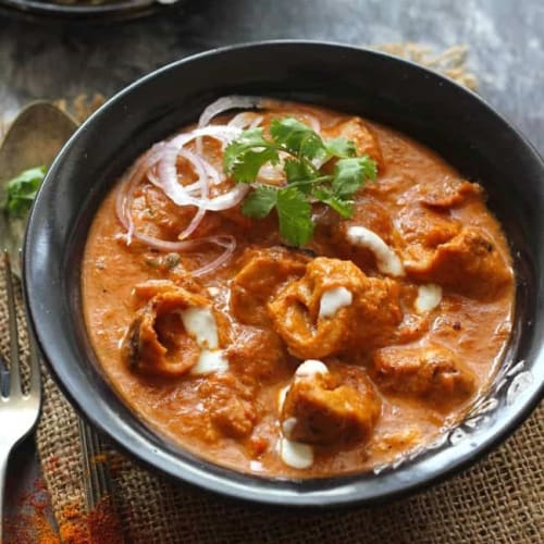 Soya Chap Masala | Spiced Soya Chaap Masala Curry | Aldergrove Indian Bistro