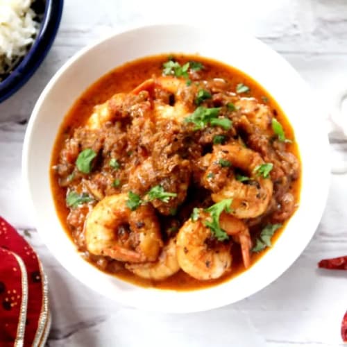 Prawn Vindaloo | Goan Style Spicy Prawn Vindaloo | Aldergrove Indian Bistro