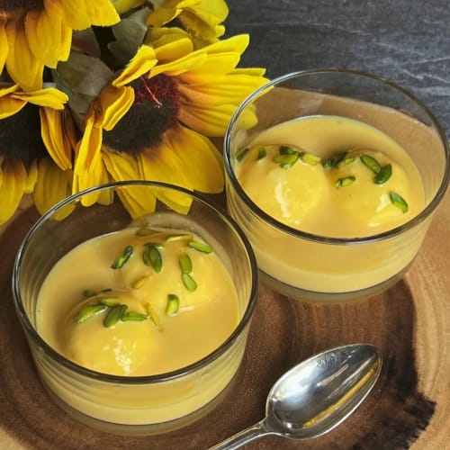 Mango Rasmalai | Soft Rasmalai Infused with Mango Flavor| Aldergrove Indian Bistro