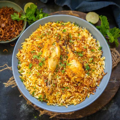 Order Temper Chicken Biryani Online - Dhamaka Indian Restaurant