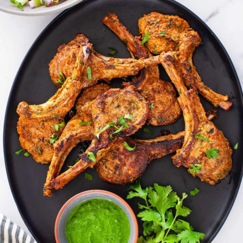 Spiced Grilled Lamb Cutlets with Indian Flavours | Dawat The Invitation