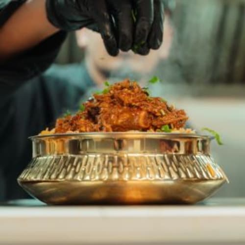 Slow-Cooked Mutton Shank Biryani with Aromatic Rice | Pakka Local