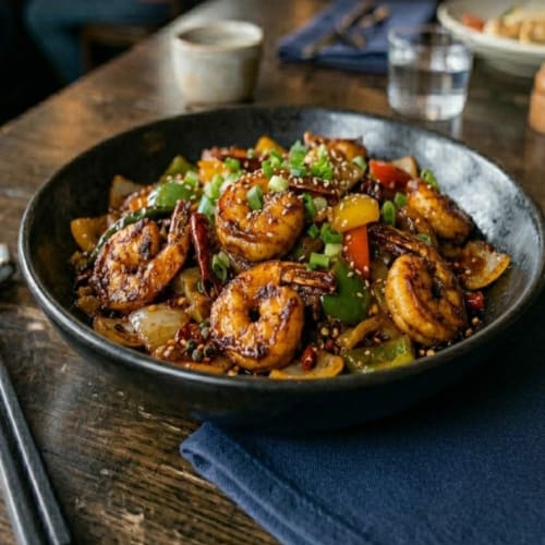 Chilli Prawn Dry | Spicy Dry-Fried Prawns with Aromatic Spices | Masala Bar & Grill