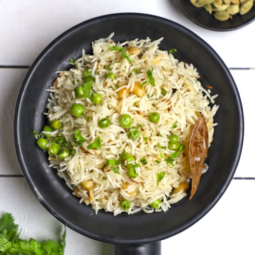 Peas Pulav | Light and Flavourful Peas Rice Dish | Masala Bar & Grill