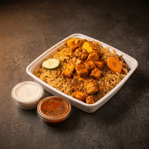 Paneer Cooked in Ghee with Spiced Mandi Rice | Pakka Local