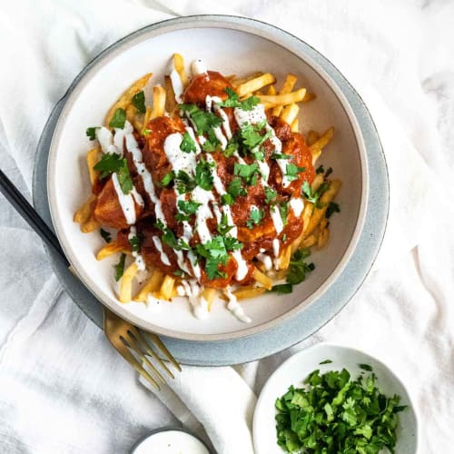 Butter Chicken Poutine in Abbotsford | Dosa Club