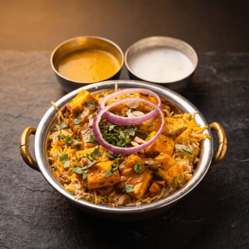 Cashew Paneer Biryani with Rich Flavours | Pakka Local