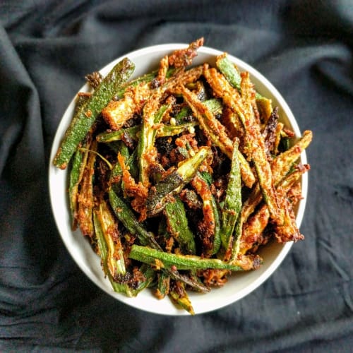 Crispy Kurkuri Bhindi Masala – Okra Dish | Punjab Kitchen Indian Cuisine