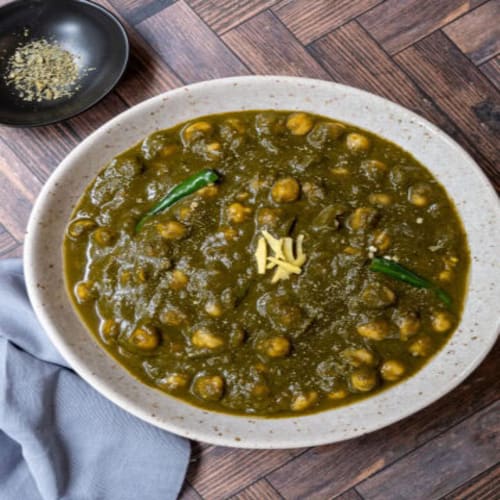 Hearty Chana Saag – Chickpea Spinach Curry | Punjab Kitchen Indian Cuisine