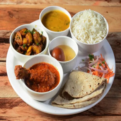 Lunch Special Non-Veg Thali – Value Meal | Punjab Kitchen Indian Cuisine