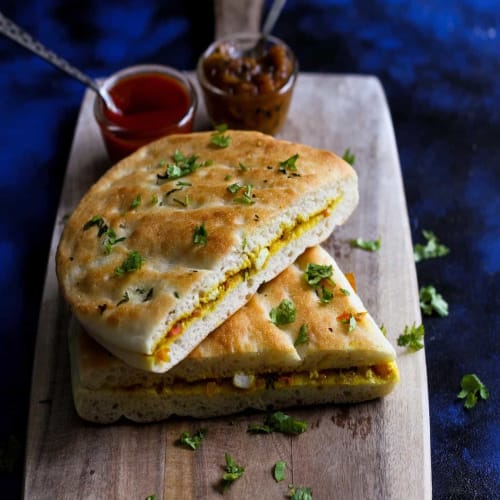 Stuffed Paneer Kulcha – Cheese-Filled Bread | Punjab Kitchen Indian Cuisine
