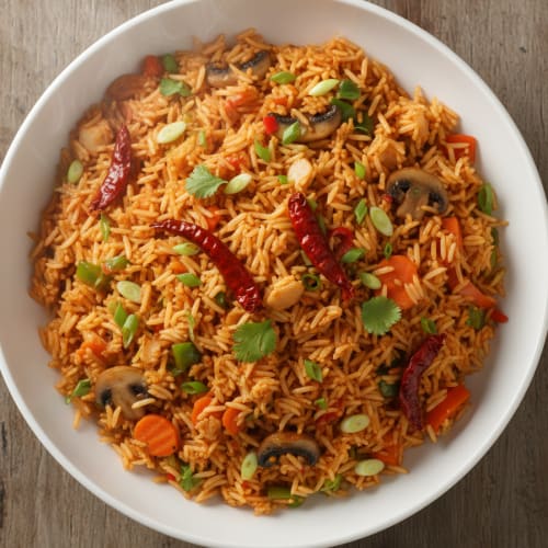 Order SCHEZWAN VEG FRIED RICE 650 ML Online - Amritsar Sweets & Chaat
