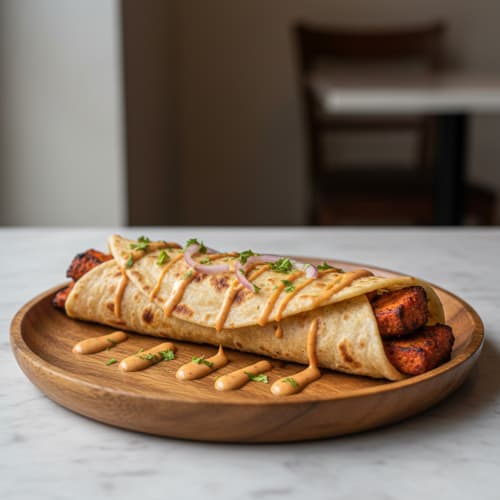 Order SOY TIKKA KATHI ROLL Online - Amritsar Sweets & Chaat