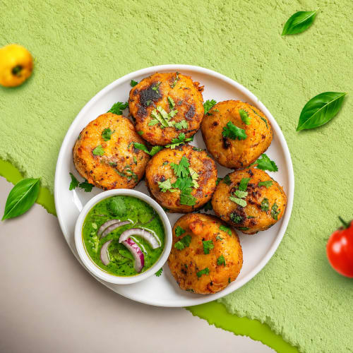 Order ALOO TIKKI WITH CHUTNEY 2PC (GF) Online - Amritsar Sweets & Chaat