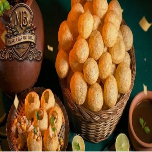 Gol Gappe | Crispy & Tangy Indian Street Snack | Masala Bar & Grill