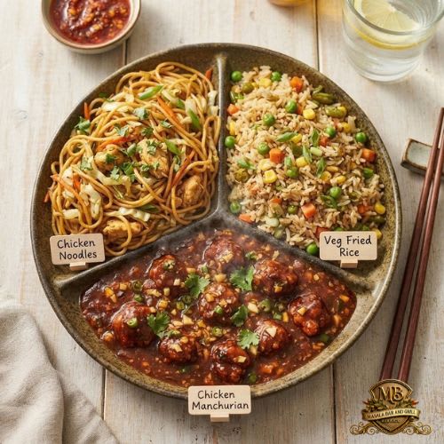 Chinese Pack | Assorted Indo-Chinese Meal Combo | Masala Bar & Gril