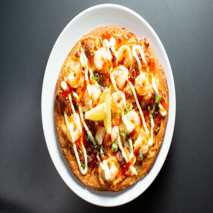 Sweet Chilli Prawn Pizza