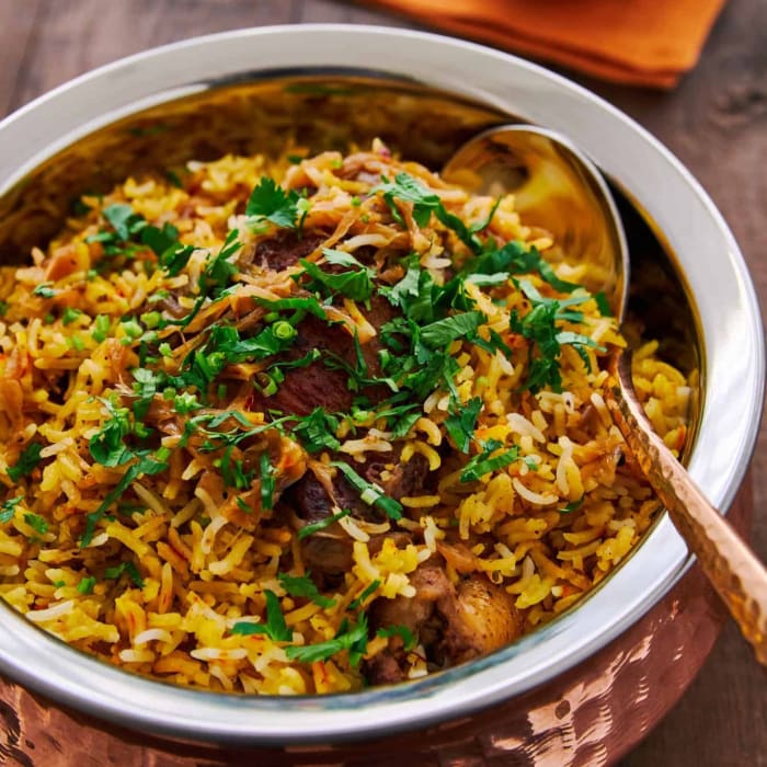Green Mirchi Chicken Biryani