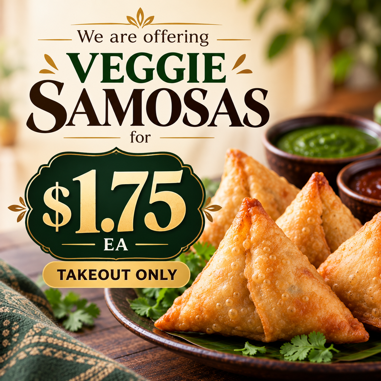 Naan Club Samosa Special Promotion