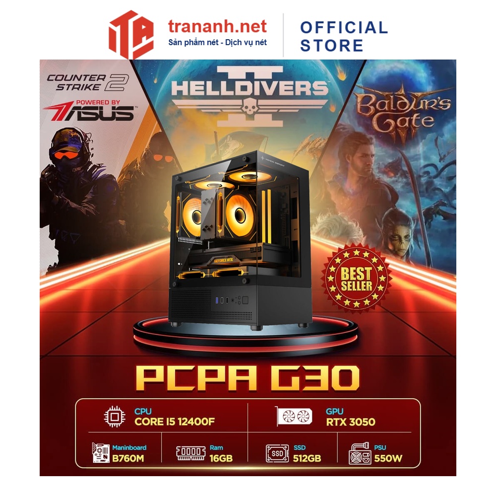 Máy tính PCPA G30 (i5 12400F/16GB/RTX 3050 6Gb)