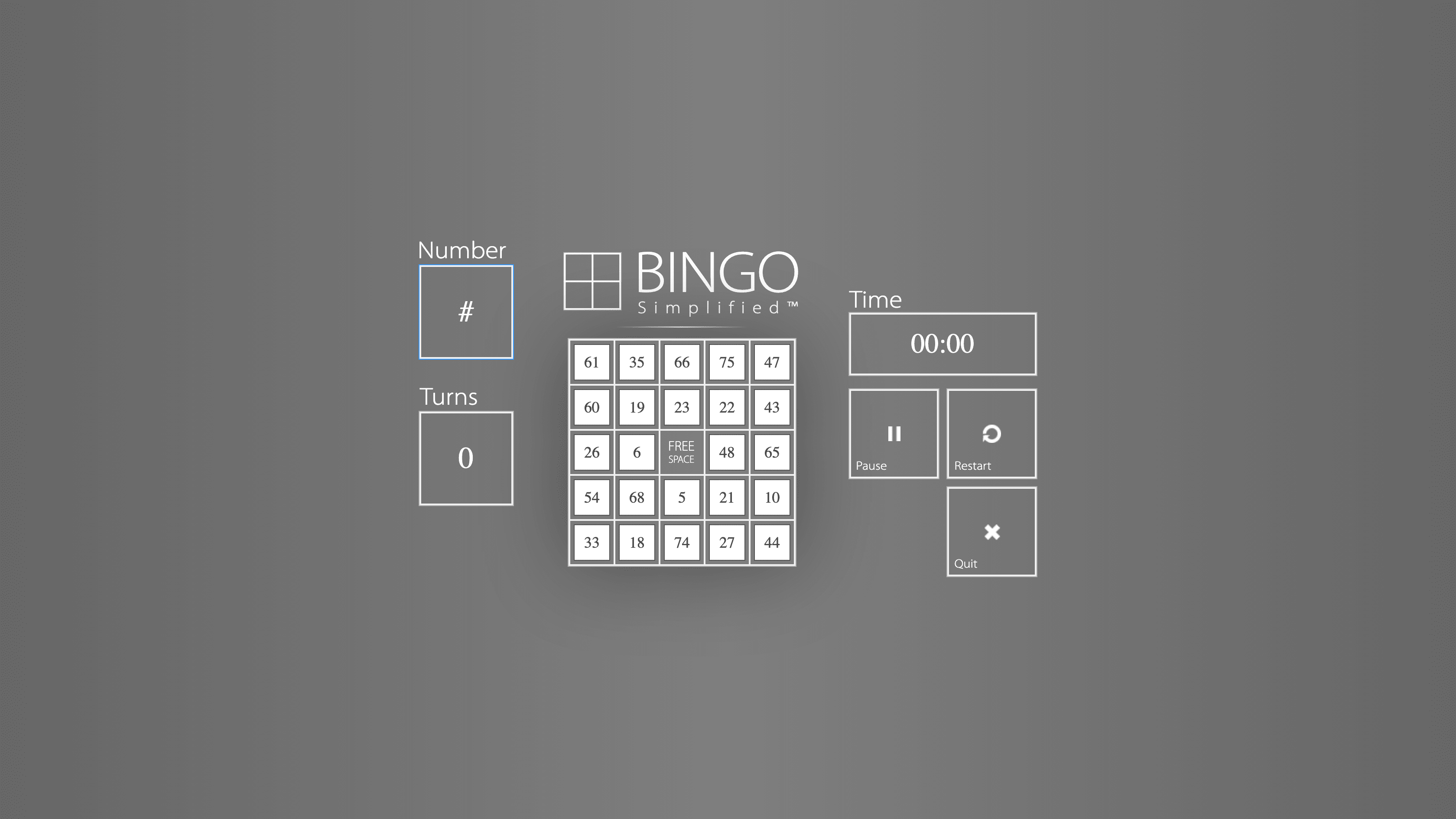 BINGO Simplified™