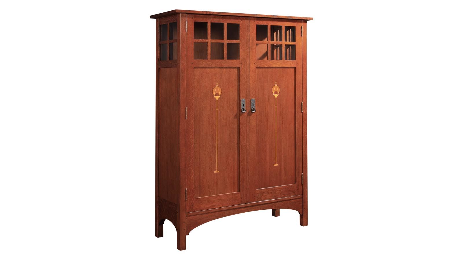 Stickley 2018 Collectors Edition Cabinet With Harvey Ellis Inlay