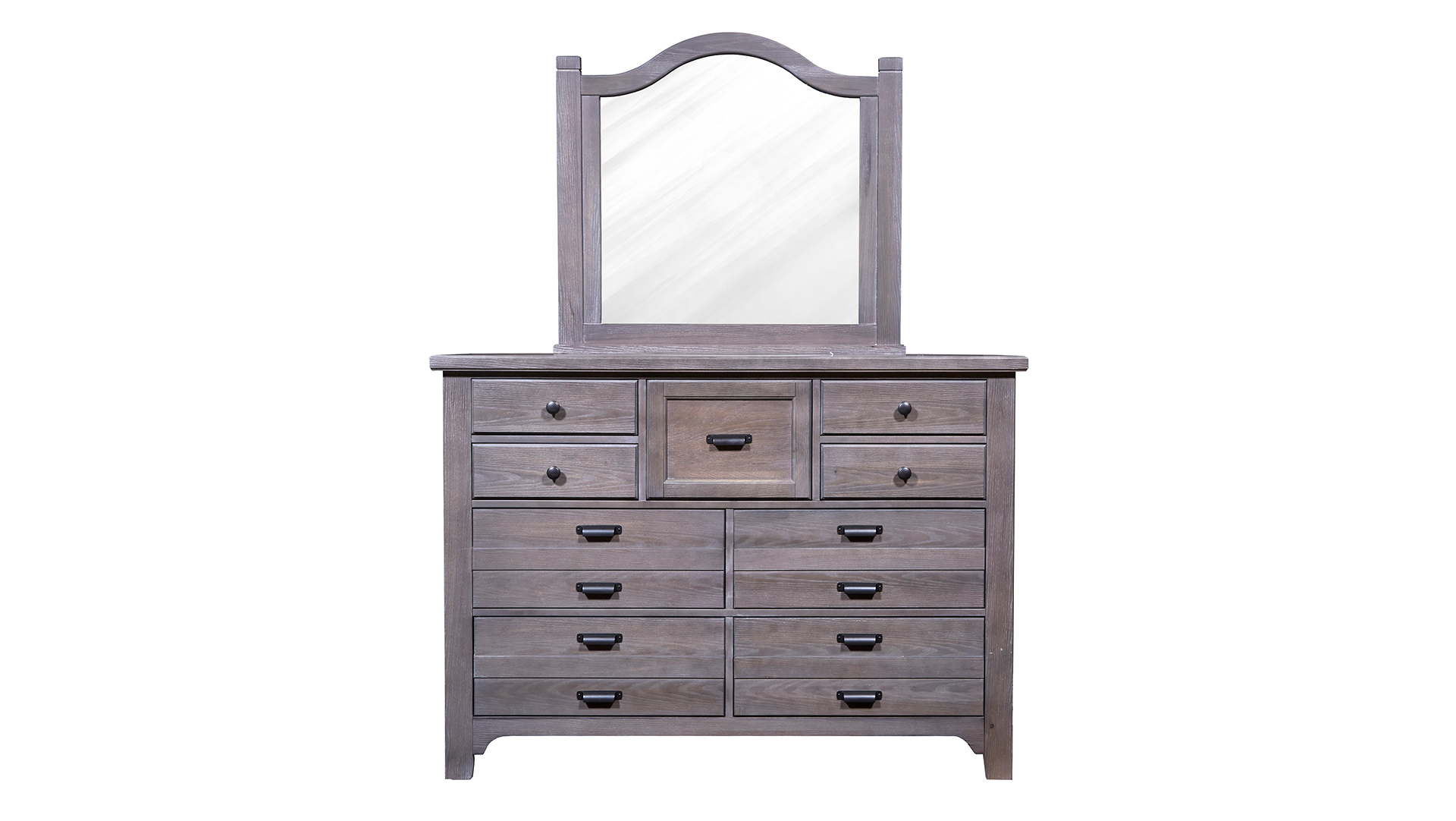 Folkstone Gray Dresser And Mirror