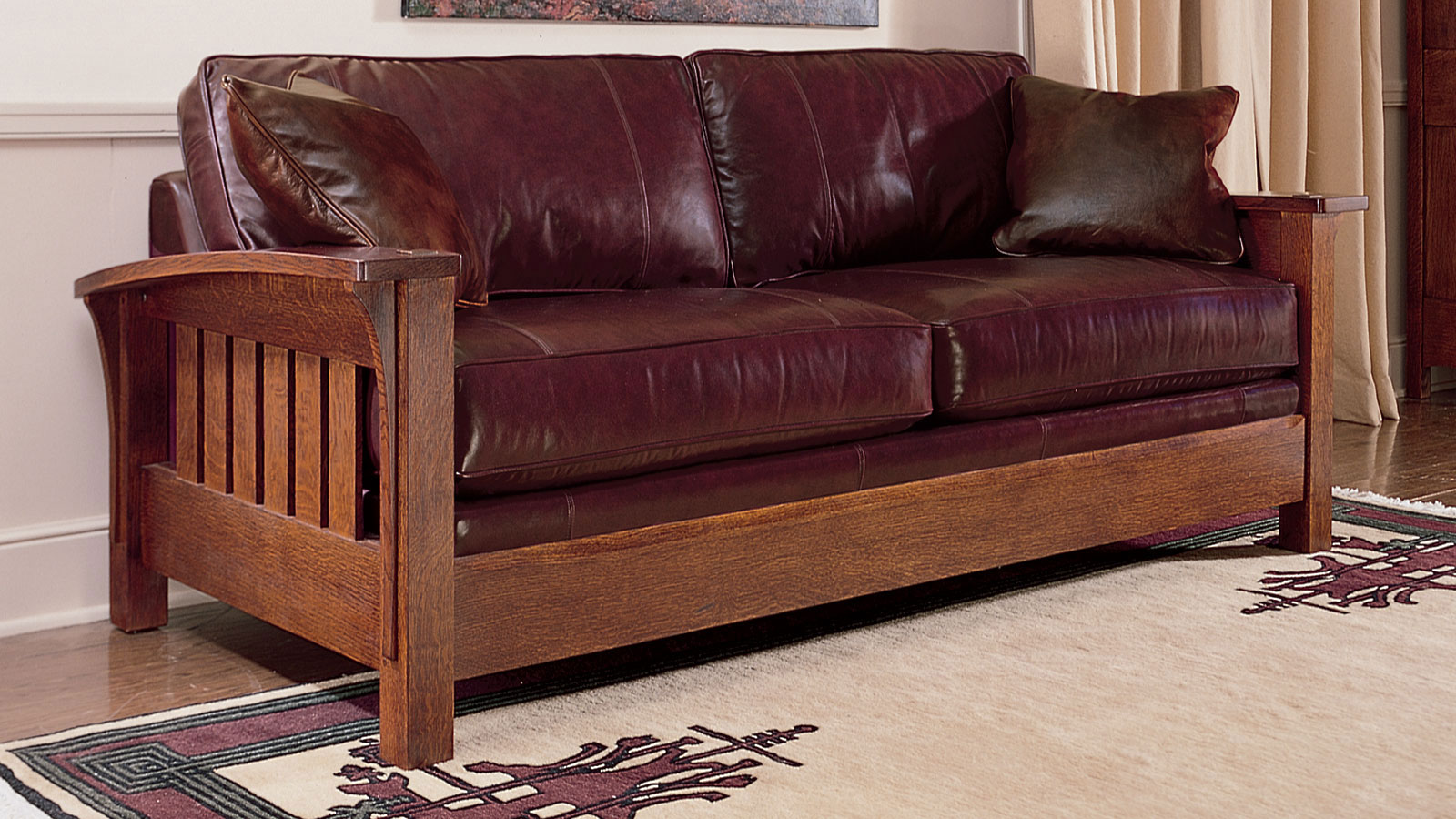 Stickley Orchard Street Leather Sofa