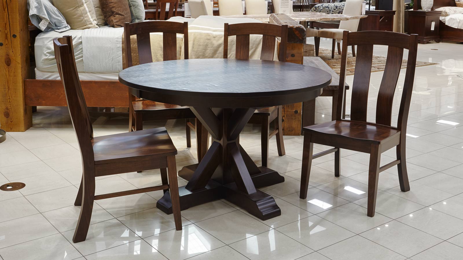 Henderson 48 Round Table With Albany Side Chairs