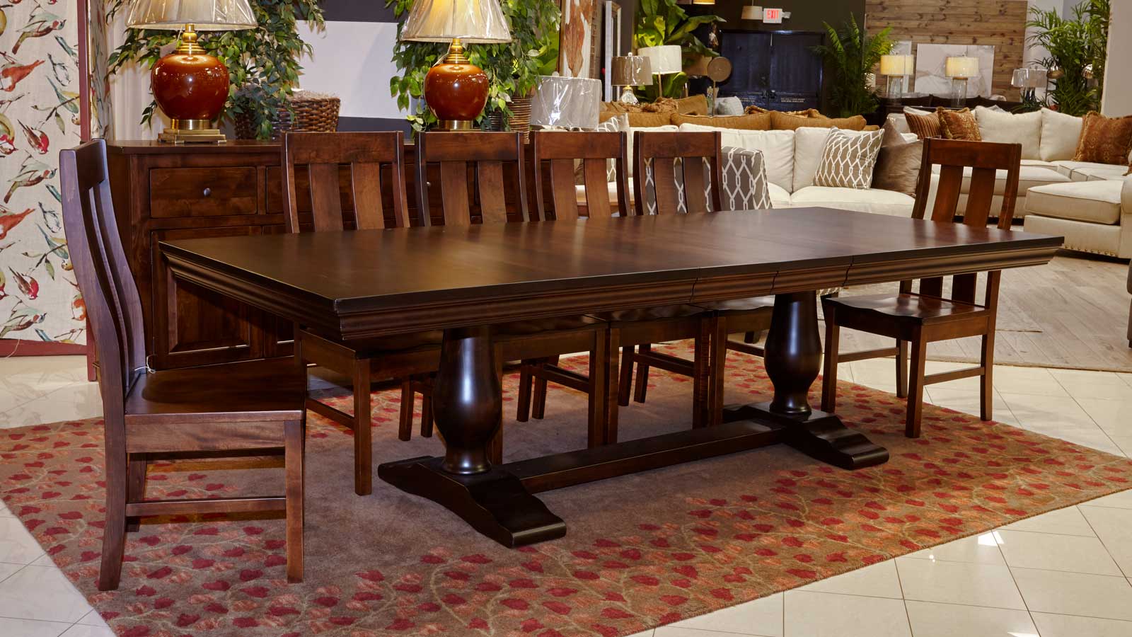 Java Dining Table With Jersey Village Chairs