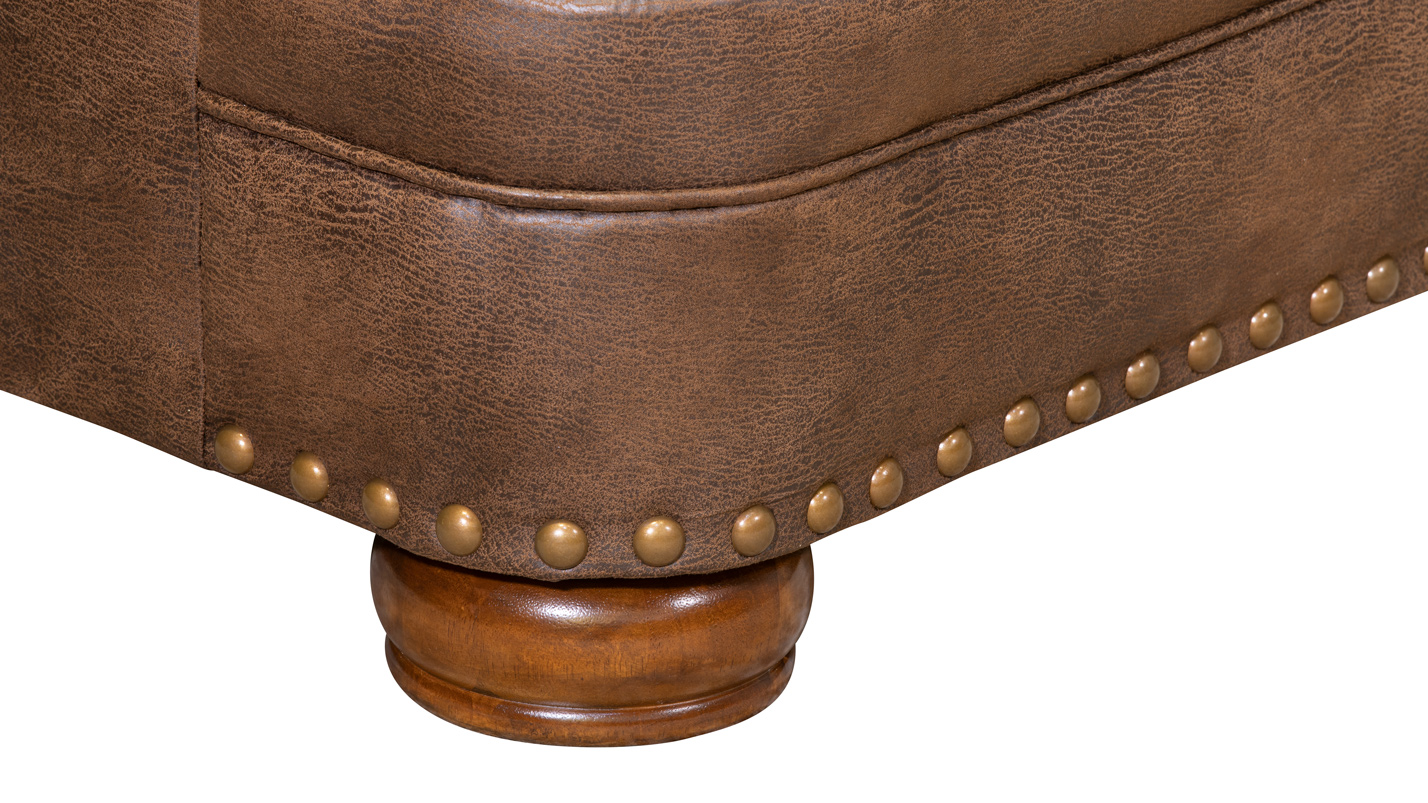 Mayo Elk Sofa Luxurious Brown Microfiber Sofa Gallery Furniture