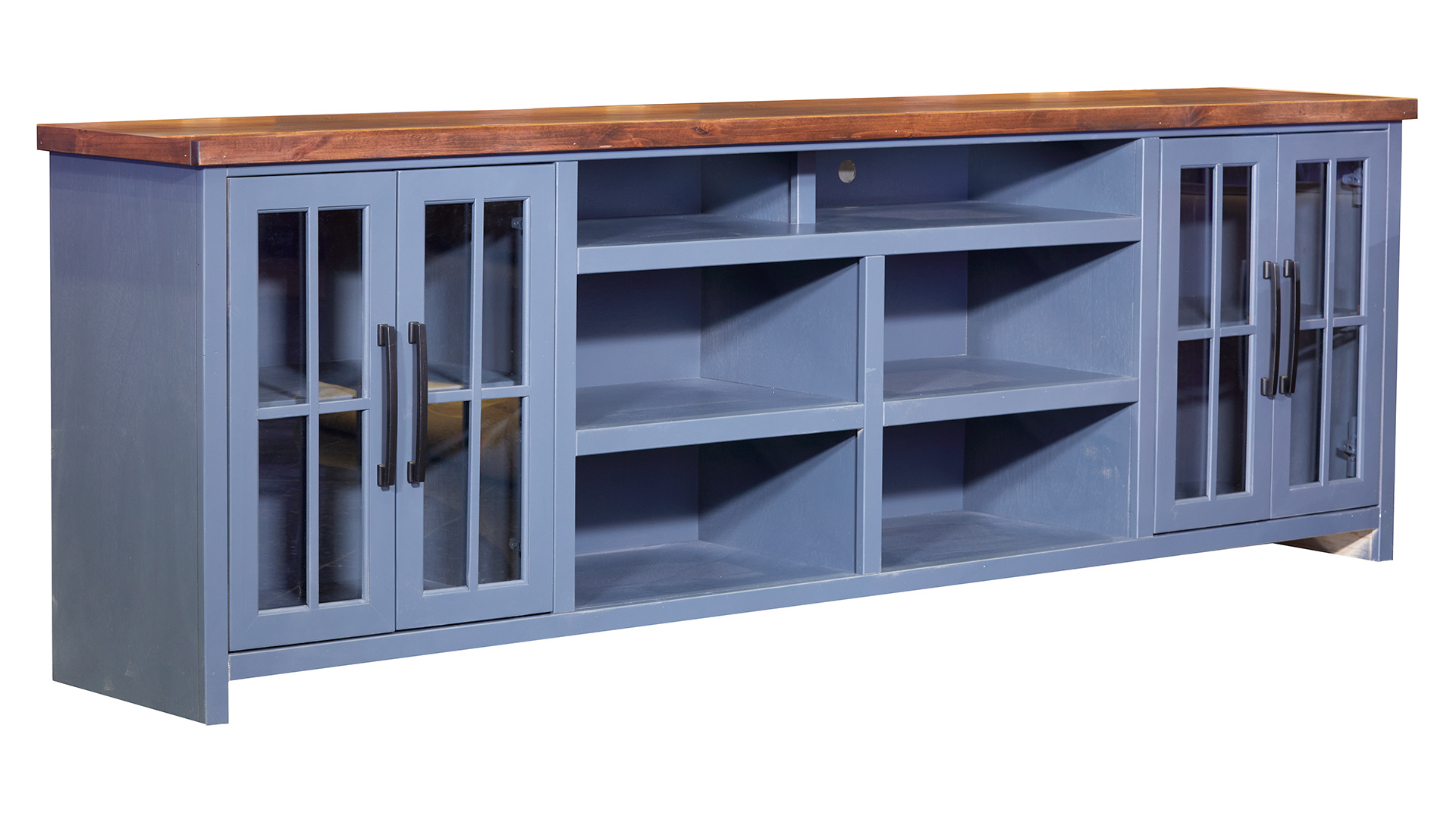 Nantucket Blue 97" TV Console Stylish and Functional Entertainment