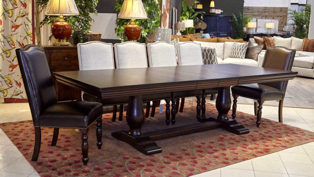 Java Dining Table With Carson And Vanderbilt Chairs Large Java Dining Table With Carson And Vanderbilt Chairs Large