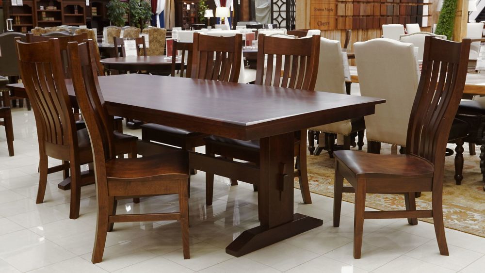 Escobas Dining Table With Bexar County Chairs Large Escobas Dining Table With Bexar County Chairs Large