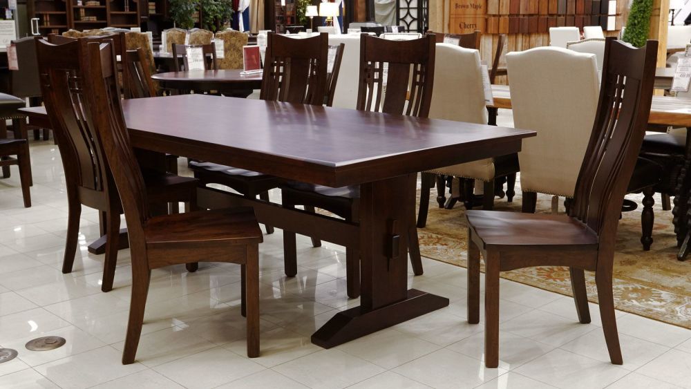 Escobas Dining Table With Chandler Chairs Large Escobas Dining Table With Chandler Chairs Large