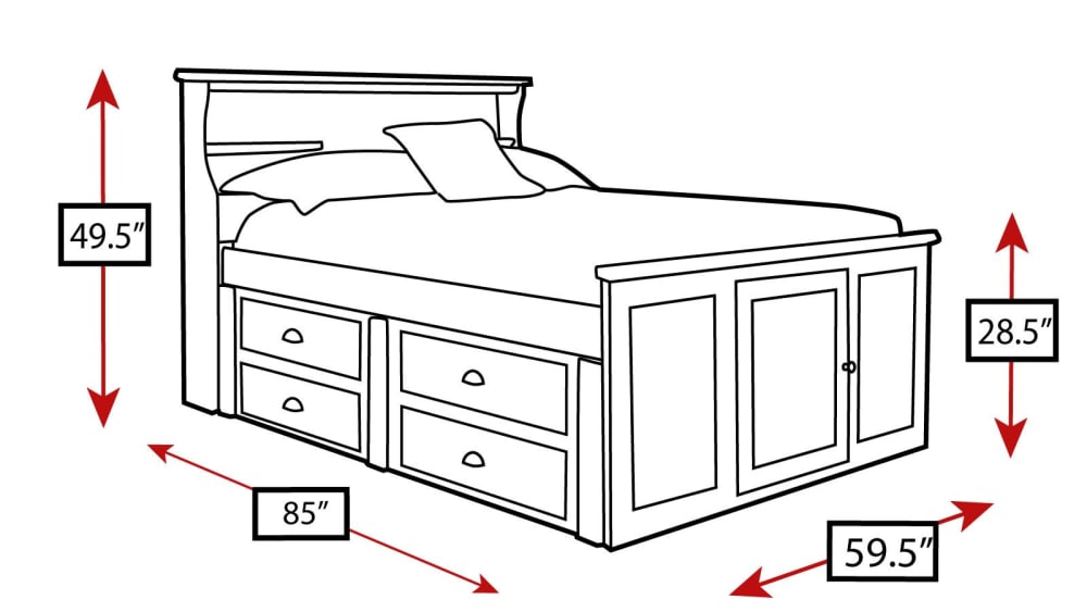 Turkey Creek Caramel Twin Bed