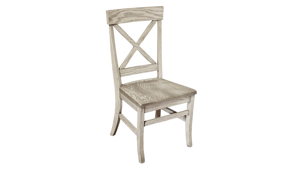 X-Back Grey Dining Chair