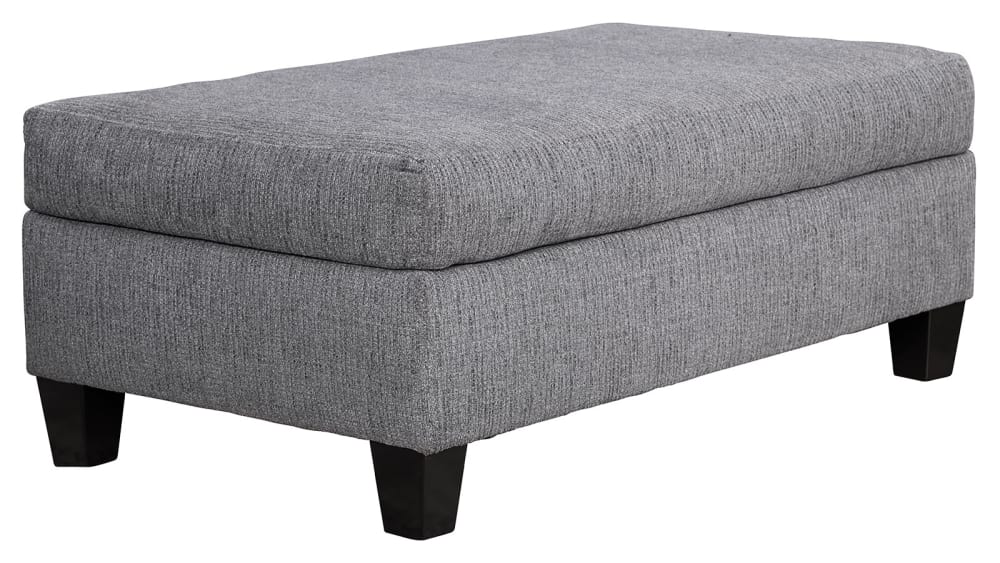 Reed Charcoal Ottoman