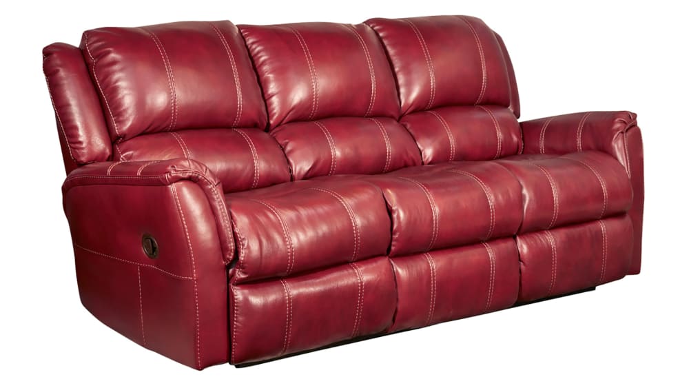 Mercury Red Reclining Sofa